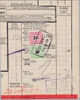 Heimat TG ESCHENZ 1939-11-18 Bahnstempel Eisenbahnmarken Auf Frachtbrief Stück - Spoorwegen