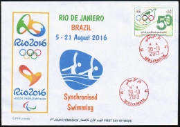 ARGHELIA FDC JO Rio 2016 N° 32/41 Olympic Olympics  Synchronised Swimming Nado Sincronizado Natation Synchronisée - Zomer 2016: Rio De Janeiro