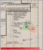 Heimat AG WILDEGG SBB 1941-X-14 Bahnstation-Stempel Eisenbahnmarken Auf Frachtbrief Stück - Spoorwegen