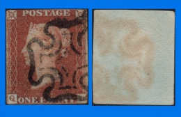 GB 1841-0049, QV 1d Red-Brown Q-C Letters SG8, MC Cancel - Usati