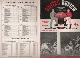 PROGRAMME MATCH MANCHESTER UNITED V  WEST BROMWICH ALBION 1958.59 - Libros