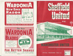 PROGRAMME MATCH SHEFFIELD UNITED V MANCHESTER UNITED 1966 - Bücher