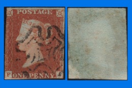 GB 1841-0055, QV 1d Red-Brown F-I Letters SG8 Plate 22 (Spec BS11c), MC Cancel - Usados
