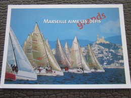 Delcampe - Carte évenement Sportif De L'Amérique La Candidature De Marseille Mairie De Marseille Aime Les Défis - Segeln