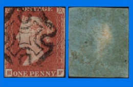 GB 1841-0058, QV 1d Red-Brown R-F Letters SG8a, MC Cancel (Spacefiller) - Usati