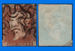GB 1841-0060, QV 1d Red-Brown O-D Letters SG8, MC Cancel (Spacefiller) - Usati