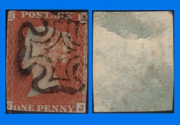 GB 1841-0064, QV 1d Red-Brown N-J Letters SG8, MC Cancel (Spacefiller) - Gebruikt