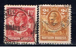 Nordrhodesien+ 1925 Mi 3-4 Georg V. - Nordrhodesien (...-1963)