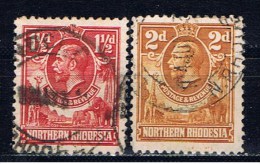 Nordrhodesien+ 1925 Mi 3-4 Georg V. - Rhodésie Du Nord (...-1963)