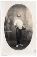 Escrimeur, Escrime, Carte-photo R. Guillemot, Boespflug Et Cie, Paris, Scan Recto-verso - Schermen