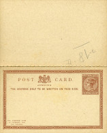 Entier Postal  Avec Réponse Payée Half Penny Marron Victoria Très Beau - Jamaica (...-1961)