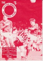 Official Football Programme LEYTON ORIENT - REAL VALLADOLID  Friendly Match 1991 - Bekleidung, Souvenirs Und Sonstige