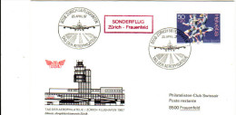 Zurich Frauenfeld 1987 - Tag Der Aerophilatelie  - Boeing 747 - 1er Vol Erstflug Inaugural Flight - - First Flight Covers