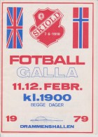 Official Football Programme SKIOLD Football Gala 1979 With ENGLISH ALL STARS - LILLESTROM - VALERENGEN - MJONDALEN - Bekleidung, Souvenirs Und Sonstige