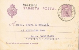 10005. Entero Postal RIPOLL (Gerona) 1928. Edifil Num 57n - 1931-....