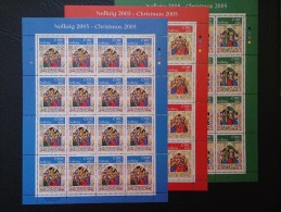 Ireland 2005 Christmas 3 Sheets MNH - Ungebraucht