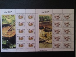Ireland 2005 Europa Gastronomy 2 Sheets MNH - Unused Stamps