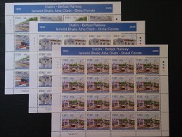 Ireland 2005 Dublin-Belfast Railway 3 Sheets MNH - Nuevos