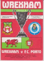 Official Football Programme WREXHAM - PORTO European Cup Winners Cup 1984 - Abbigliamento, Souvenirs & Varie