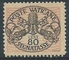 1945 VATICANO SEGNATASSE 80 CENT MNH ** - ED - Postage Due