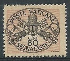 1945 VATICANO SEGNATASSE 80 CENT MNH ** - ED3 - Segnatasse