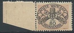 1945 VATICANO SEGNATASSE 80 CENT MNH ** - ED5 - Portomarken