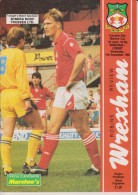 Official Football Programme WREXHAM - LYNGBY Denmark European Cup Winners Cup 1990 - Abbigliamento, Souvenirs & Varie