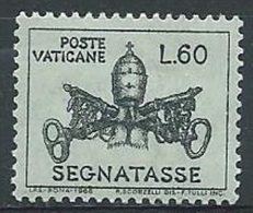 1968 VATICANO SEGNATASSE 60 LIRE MNH ** - ED - Segnatasse