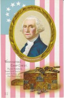 US President George Washington Camp Chest Revolutionary War, C1900s Vintage Embossed Postcard - Presidenten