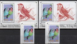 WWF Vögel 1993 Südafrika Ciskei 237,Block 8 **/o 36€ Sittich Hoja EXPO Philatelic Bloc Ms Bird Sheet Bf South Africa RSA - Collections, Lots & Series