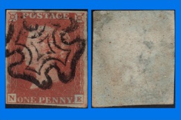 GB 1841-0074, QV 1d Red-Brown N-E Letters SG8 Plate 18 (Spec BS7), MC VFU - Gebraucht