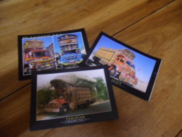 Camions Pakistanais - 3 Cartes Format 17.5 X 12.50 Cm - Trucks, Vans &  Lorries