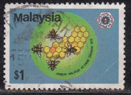 Malaysia Used 1978, Boy Scout Jambore, $1.00 Bees & Honeycomb, Insect - Used Stamps