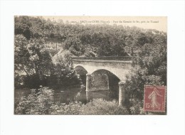 Cp , 89 , ARCY SUR CURE , Pont Du Chemin De Fer , Prés Du Tunnel , Voir Scan Verso : Tampon Grottes - Autres & Non Classés