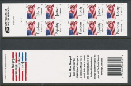 USA 2012 Scott 4673-4676b. Four Flags, Booklet Pane Of 10, AVR Print, MNH (**) - 3. 1981-...