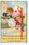 RIGHT 2896  < JEUNE GARCON AMOUREUX Et FILLETTE - LITTLE BOY And GIRL - DOS SCANNE - Right