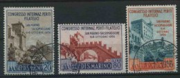 1956 San Marino, Congresso Periti Filatelici, Serie Completa Usata - Gebraucht