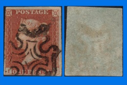 GB 1841-0077, QV 1d Red-Brown I-C Letters SG8, MC Cancel - Usados