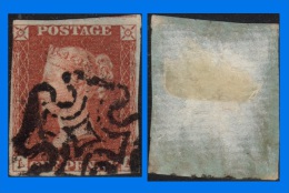 GB 1841-0078, QV 1d Red-Brown L-A Letters SG8, MC Cancel - Usati