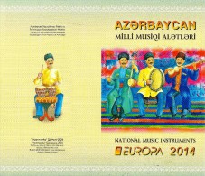 Azerbaijan - 2014 - Europa CEPT - Musical Instruments - Mint Stamp Booklet - Azerbaïjan