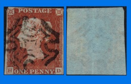 GB 1841-0081, QV 1d Red-Brown H-D Letters SG8, MC Cancel - Used Stamps