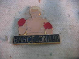 Pin´s Boxe, Jeux Olympiques BARCELONA 92 - Boxen