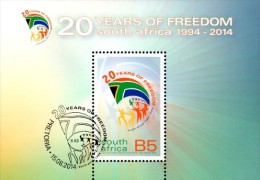 South Africa - 2014 20 Years Of Freedom MS (o) - Usati