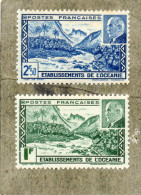 OCEANIE : Vallée De Fataouna Et Effigie Du Maréchal Pétain - - Unused Stamps