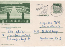 Nr. 1934,  Ganzsache Deutsche Bundespost,   Ludwigsburg - Cartoline Illustrate - Usati