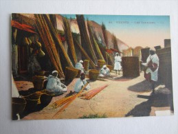 Delcampe - AFRIQUE MAROC MEKNES LES VANNIERS MÉTIER TIMBRE COLONIE RABAT - Meknes