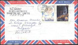 Mailed Cover (letter) With Stamps From Canada  To Bulgaria - Lettres & Documents