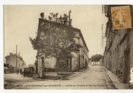 CHATEAUNEUF SUR CHARENTE. - La Rue Du Temple Et Rue Du Champ De Foire - Chateauneuf Sur Charente