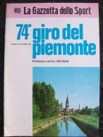 PROGRAMMA 74° GIRO DEL PIEMONTE  1986 - Sport