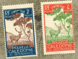 Nelle CALEDONIE : Cerf Et Niaouli (arbre) - - Postage Due